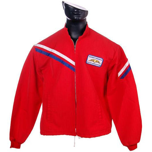 VIntage Mens Jacket Red Cotton Aircraft/Pilots Association Patch 1960s Large - The Best Vintage Clothing
 - 1