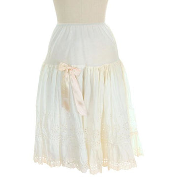 Vintage Can Can Petticoat White Cotton Eyelet 1950s New w/ Tags Size S - The Best Vintage Clothing
 - 1