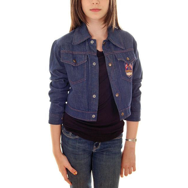 Vintage Kids Denim Jacket 1970s Unisex Canada/USA Patch Small - The Best Vintage Clothing
 - 1