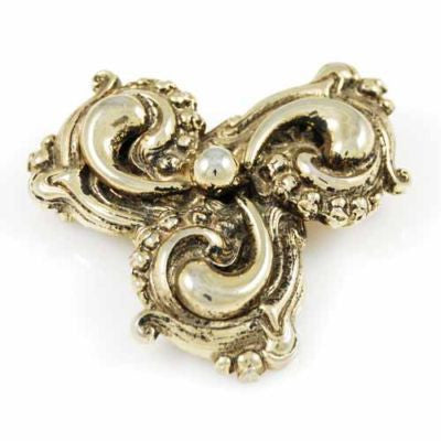 Vintage Goldtone Baroque Revival Statement Brooch 1940s 2 1/2" - The Best Vintage Clothing
 - 1