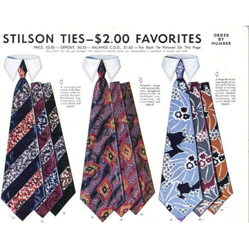 Vintage Stilson Tie Ad 1940S 8X11 A1 - The Best Vintage Clothing
