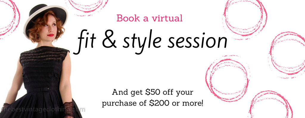 Exciting News: Now You Can Book a Vintage Fit & Style Session with Miss Kitty!