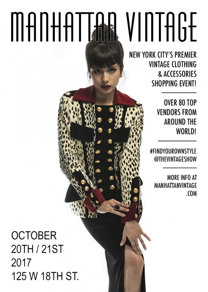 The Manhattan Vintage Show is 25 days away, discount tickets on sale now!