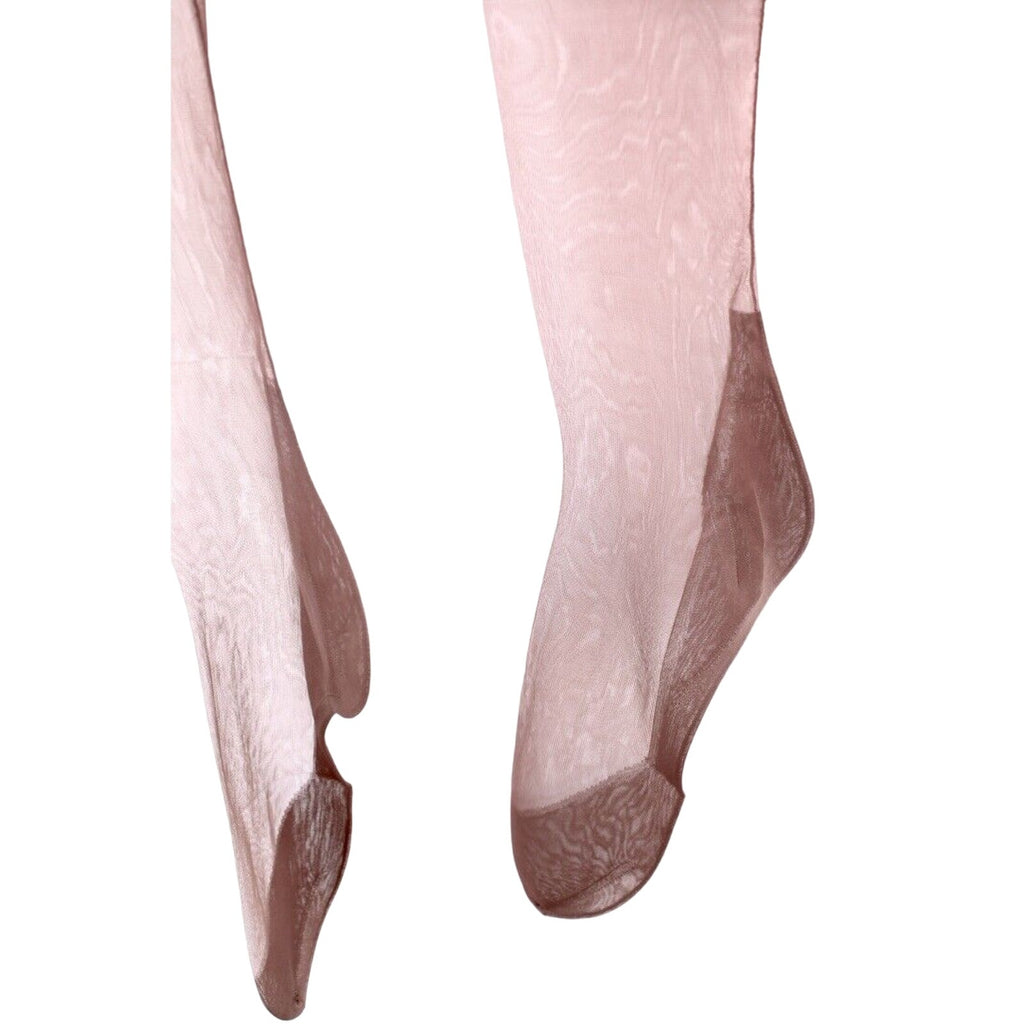 VTG Nylon Stockings Cuban La France #200 Seamed Hosiery Brown Toast Sz10 NIB La France