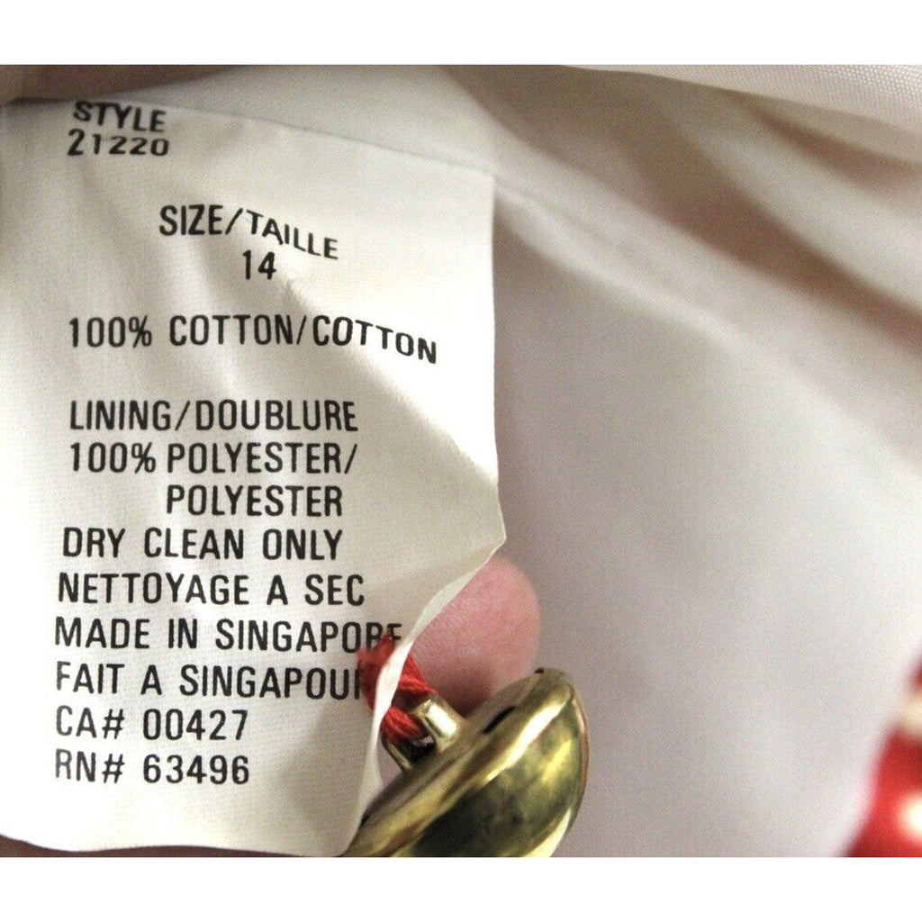 Retro Vtg Bagatelle Shorts Pant Suit 14 Red White Polka Dot NWOT 1980s Power Suit Bagatelle