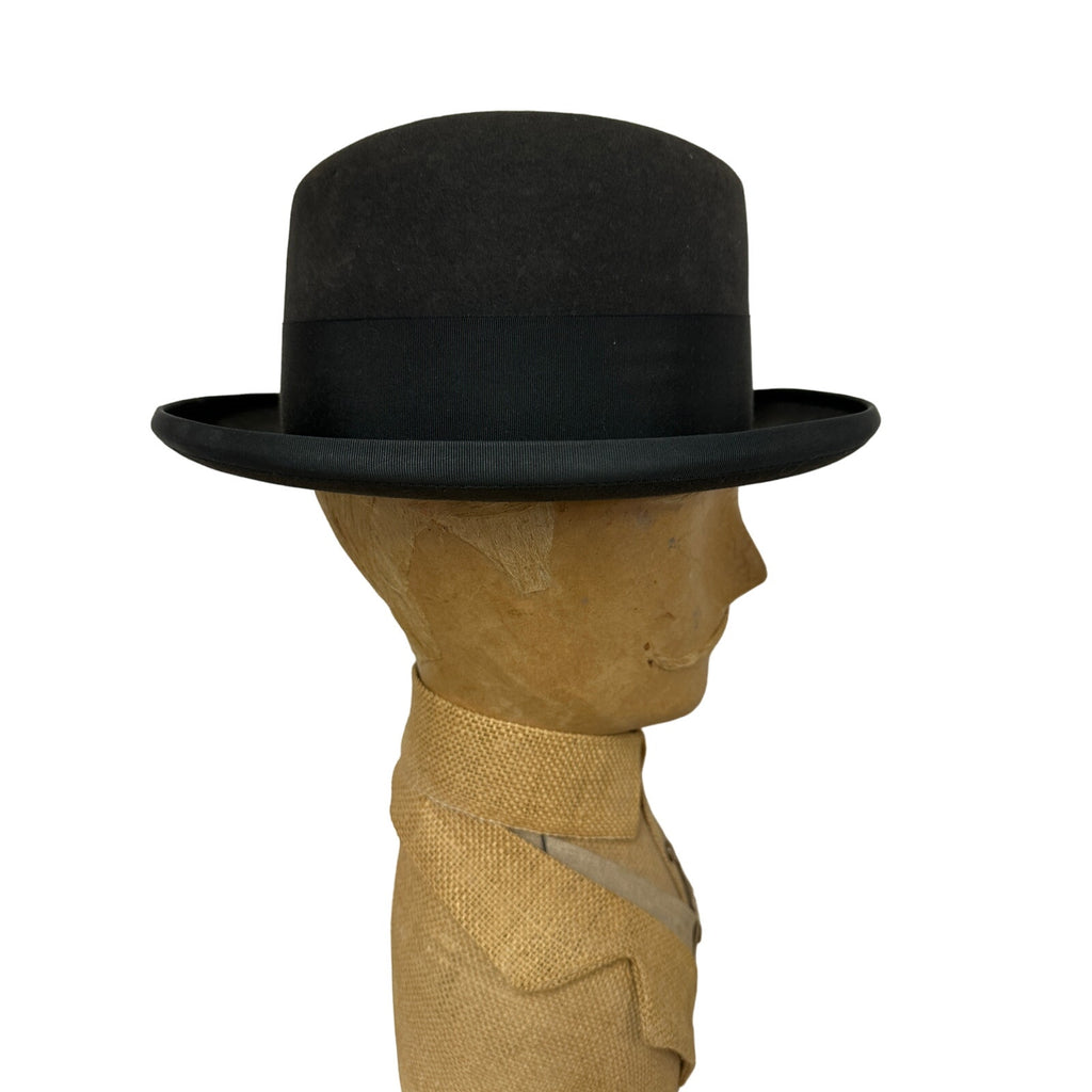 Vtg Stetson Twenty Homburg sz 7 1/8 Long Oval Gray + Hat Box 19560s Stetson