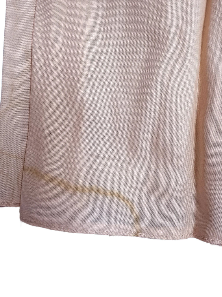 Vintage Peach Rayon Full Slip Lace Trimmed 1940s 34 Damaged lingerie The Best Vintage Clothing