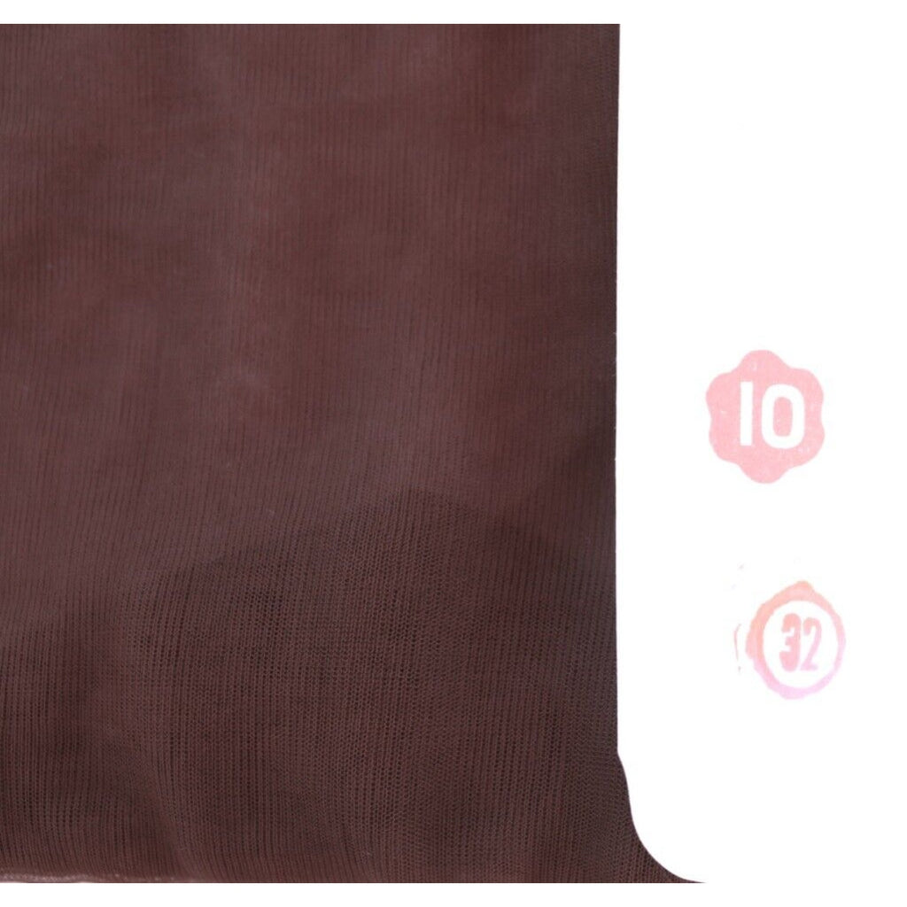 VTG Nylon Stockings Cuban La France #200 Seamed Hosiery Brown Toast Sz10 #2 NIB La France