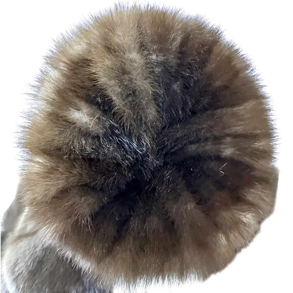 Stunning Alaskan Mink Fur Swing Coat+ Hat Full Length L/XL David Green 90" Sweep Vintage