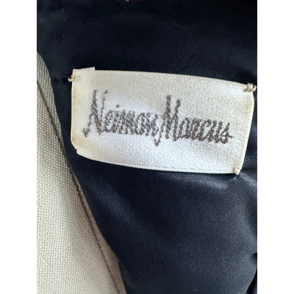 Stunning Neiman Marcus Bright Colorblock Sequin Dress Power Shoulders 1980s Sz S Neiman Marcus