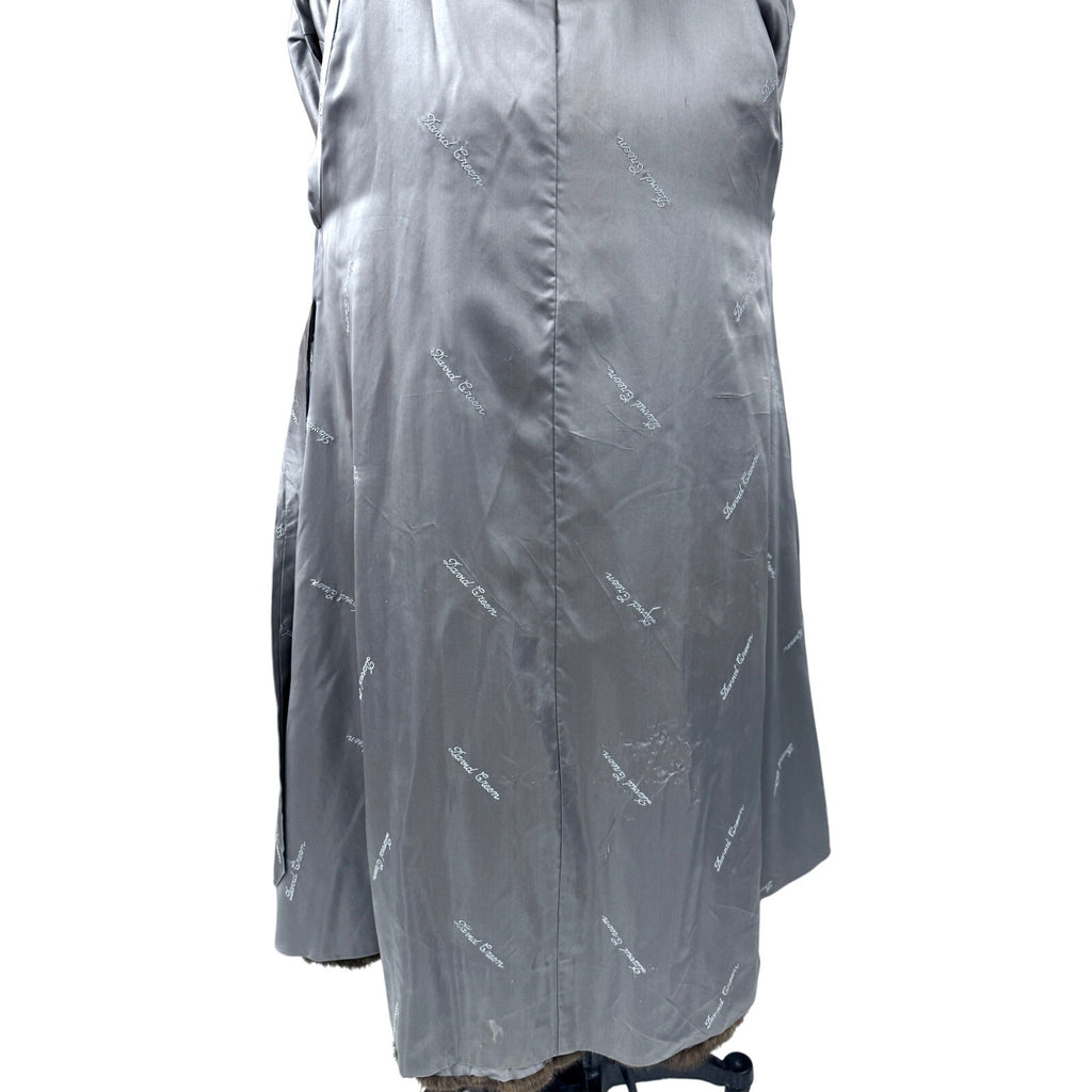 Stunning Alaskan Mink Fur Swing Coat+ Hat Full Length L/XL David Green 90" Sweep Vintage