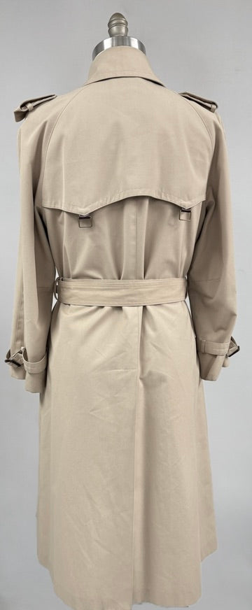 70s VTG Etienne Aigner Trench Coat Double Breasted Fully Lined Belted Womens L Etienne Aigner