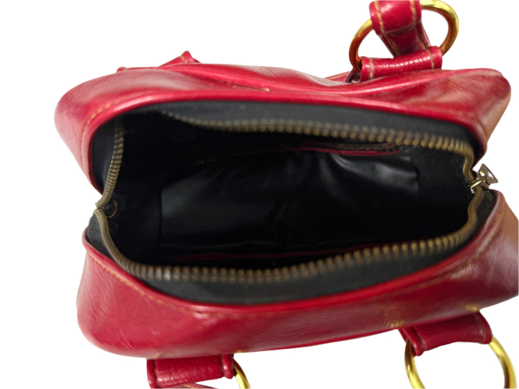 Vintage Purse Petite Cherry Red Vinyl Mini Pocketbook 1970s 2 Handle Satchel On Sale,Handbags The Best Vintage Clothing