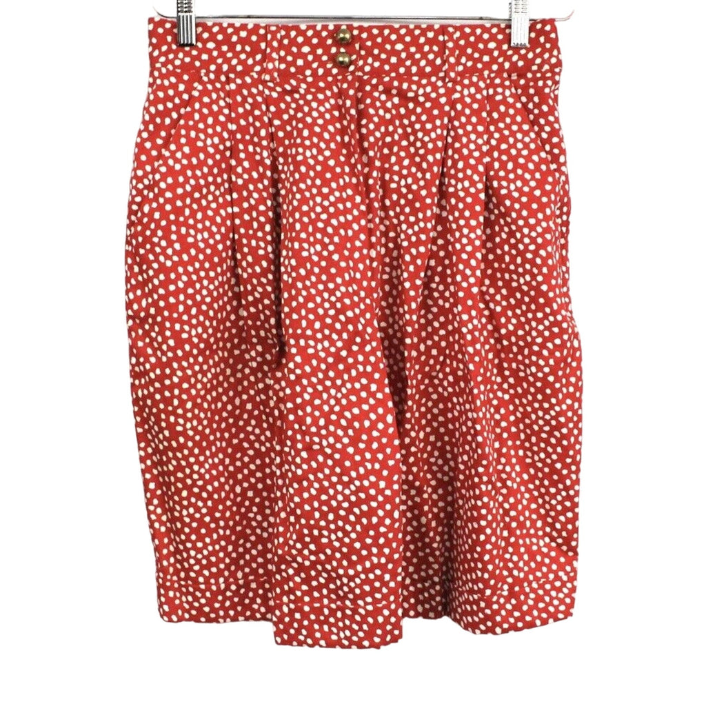 Retro Vtg Bagatelle Shorts Pant Suit 14 Red White Polka Dot NWOT 1980s Power Suit Bagatelle