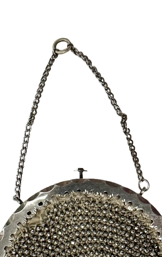 Antique Chatelaine Misers Purse 1870S Silver Cut Steel Beads Handbags The Best Vintage Clothing
