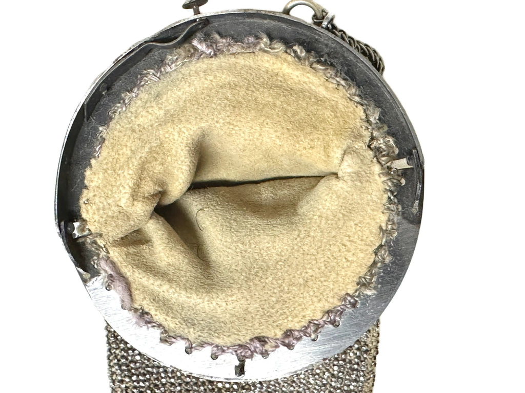 Antique Chatelaine Misers Purse 1870S Silver Cut Steel Beads Handbags The Best Vintage Clothing
