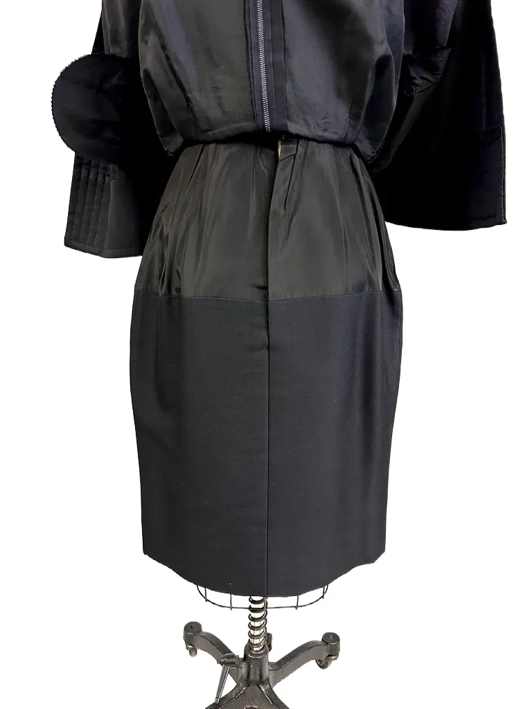 Teal Traina 1950s VTG Couture Dress Designer 50s Cocktail Little Black Dress S Women's,New Arrivals The Best Vintage Clothing