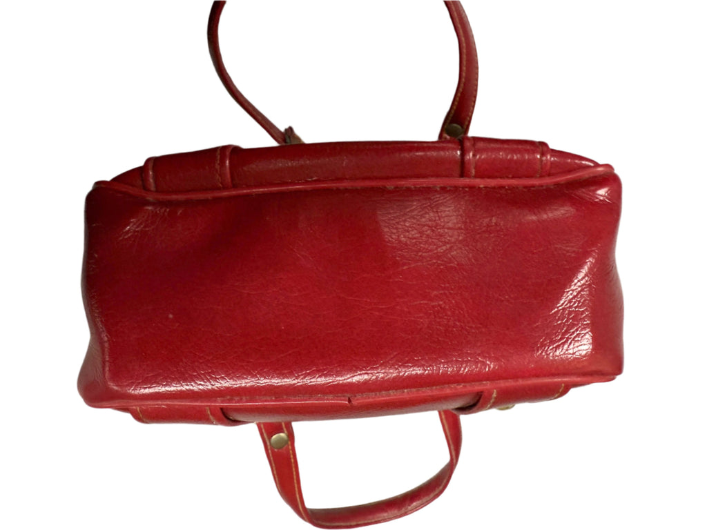 Vintage Purse Petite Cherry Red Vinyl Mini Pocketbook 1970s 2 Handle Satchel On Sale,Handbags The Best Vintage Clothing