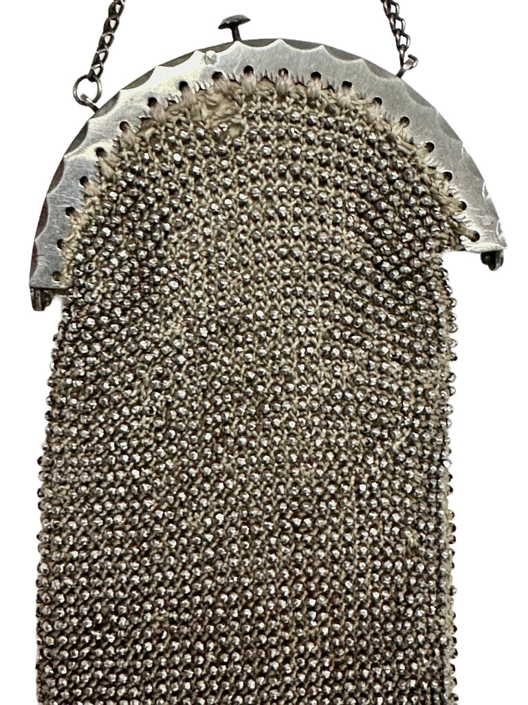 Antique Chatelaine Misers Purse 1870S Silver Cut Steel Beads Handbags The Best Vintage Clothing