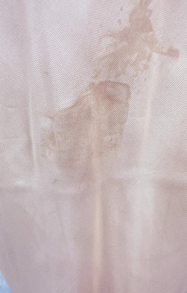 Vintage Peach Rayon Full Slip Lace Trimmed 1940s 34 Damaged lingerie The Best Vintage Clothing