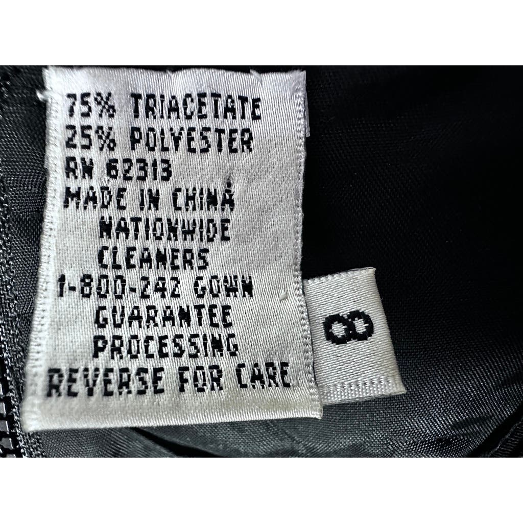 Mob Wife VTG Black Tie Oleg Cassini Black Fully Beaded Sleeveless Top Sz 8 S/M Oleg Cassini