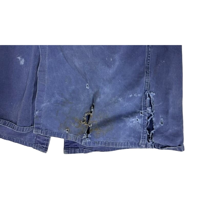 Retro Gulf OIL 40s VTG Loev Bros Shop Coat Sz 44 Uniform Blue Mechanics Loev Bros