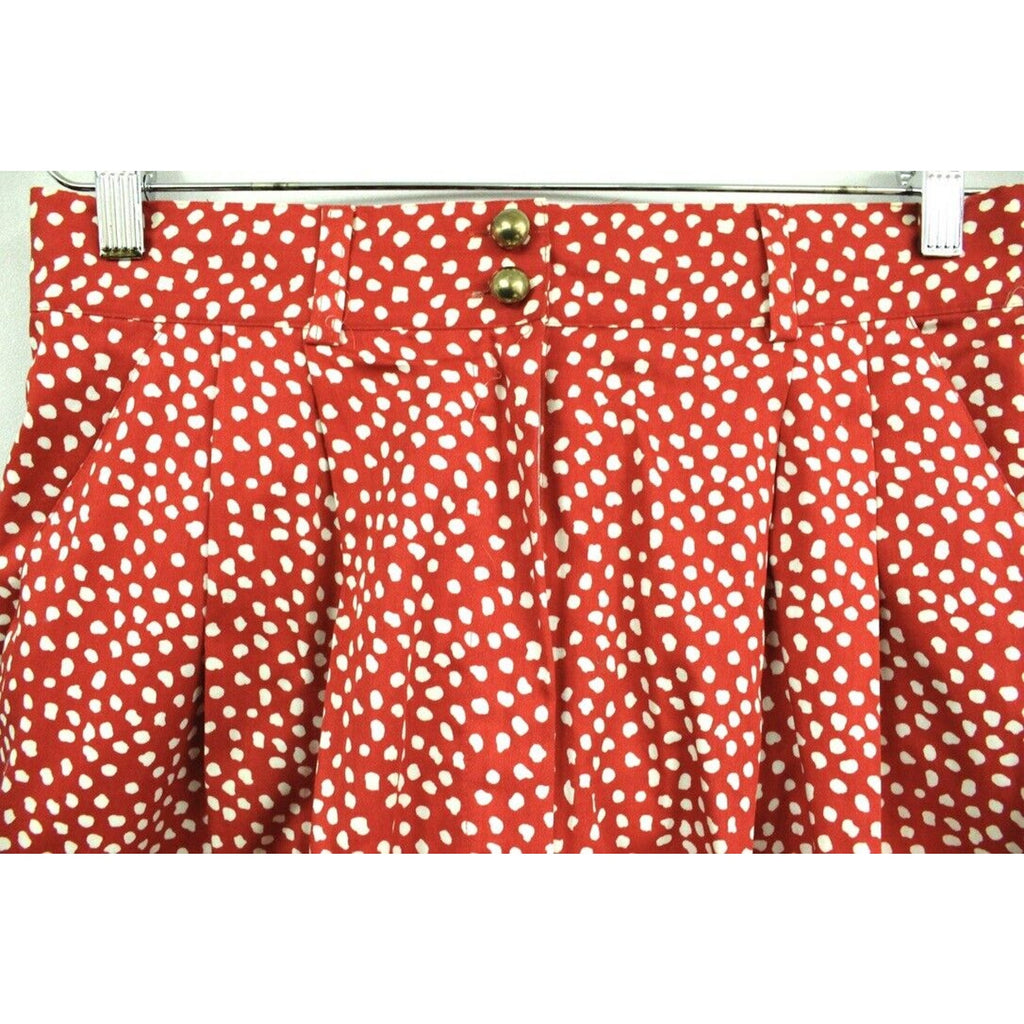 Retro Vtg Bagatelle Shorts Pant Suit 14 Red White Polka Dot NWOT 1980s Power Suit Bagatelle