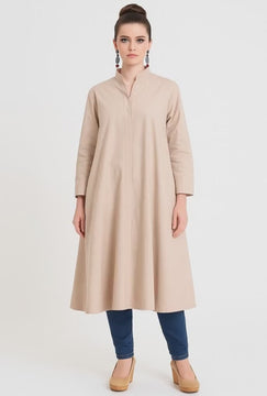 VTG 1970s Vuokko Suomi Finland Khaki Poplin Mod Tent Coat Zip Front 36 S M vuokko Vuokko