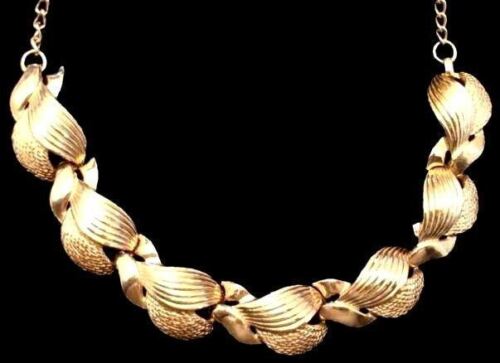 Vintage Textured Goldtone Link Necklace 1950S On Sale The Best Vintage Clothing