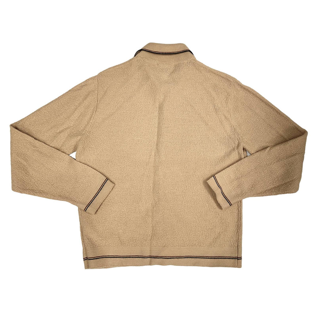 VTG Banlon 70s Billy Casper by Revere Sz M 8 Button Cardi Tan Sweater Billy Casper