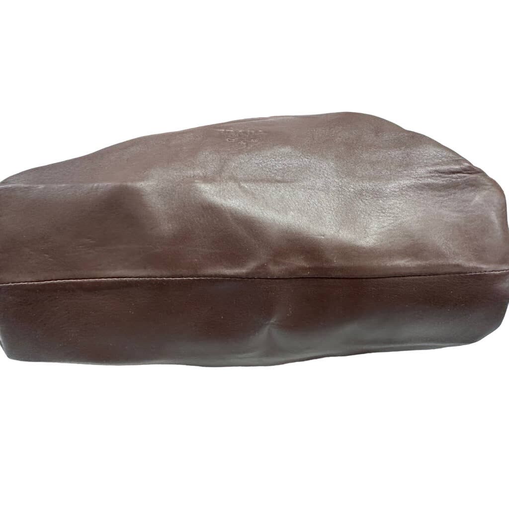 Prada Brown Lamb Leather Tote Large Prada