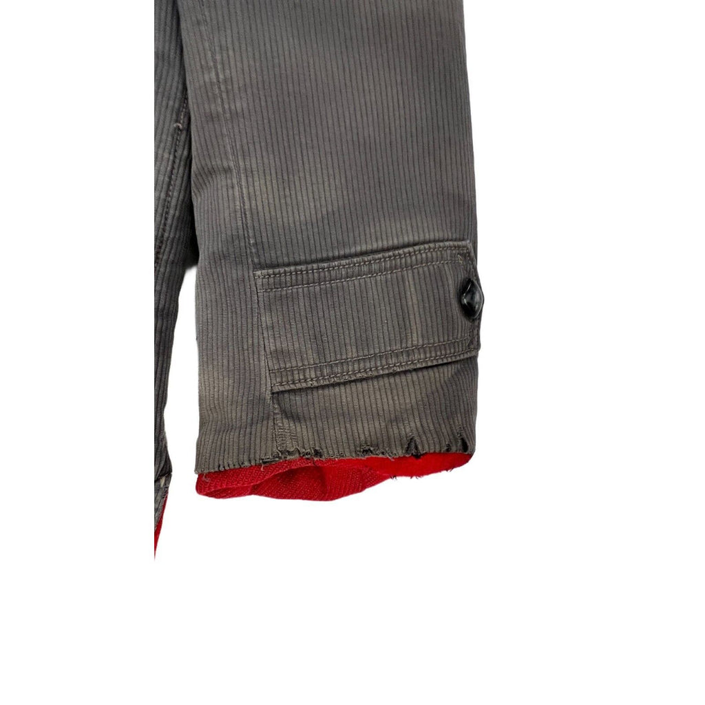 1950s VTG WOOLRICH COAT jacket RARE Car Coat Gray Cord/Reversible Red Wool M/L New Arrivals Woolrich