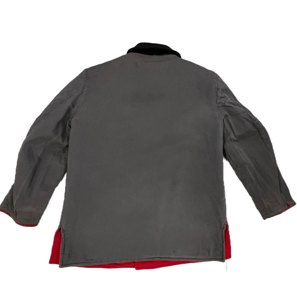 1950s VTG WOOLRICH COAT jacket RARE Car Coat Gray Cord/Reversible Red Wool M/L New Arrivals Woolrich
