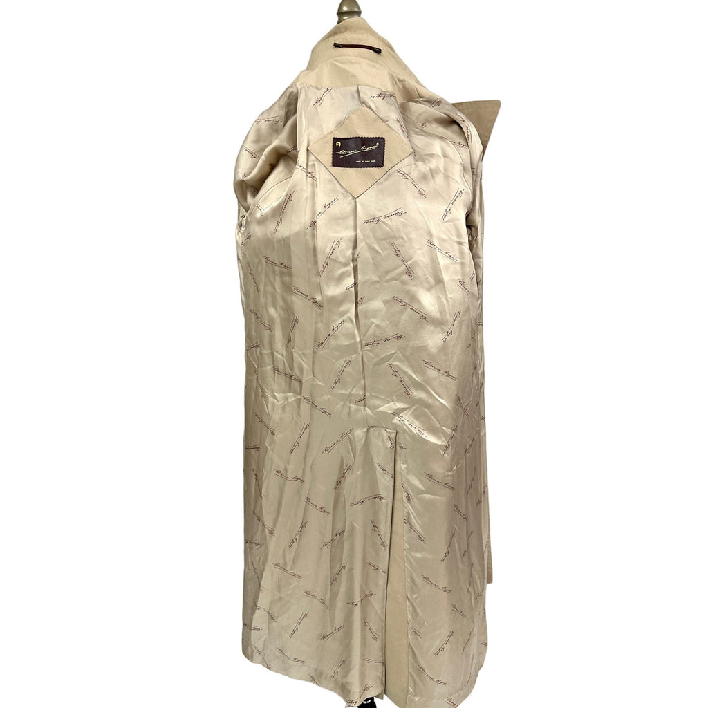 70s VTG Etienne Aigner Trench Coat Double Breasted Fully Lined Belted Womens L Etienne Aigner