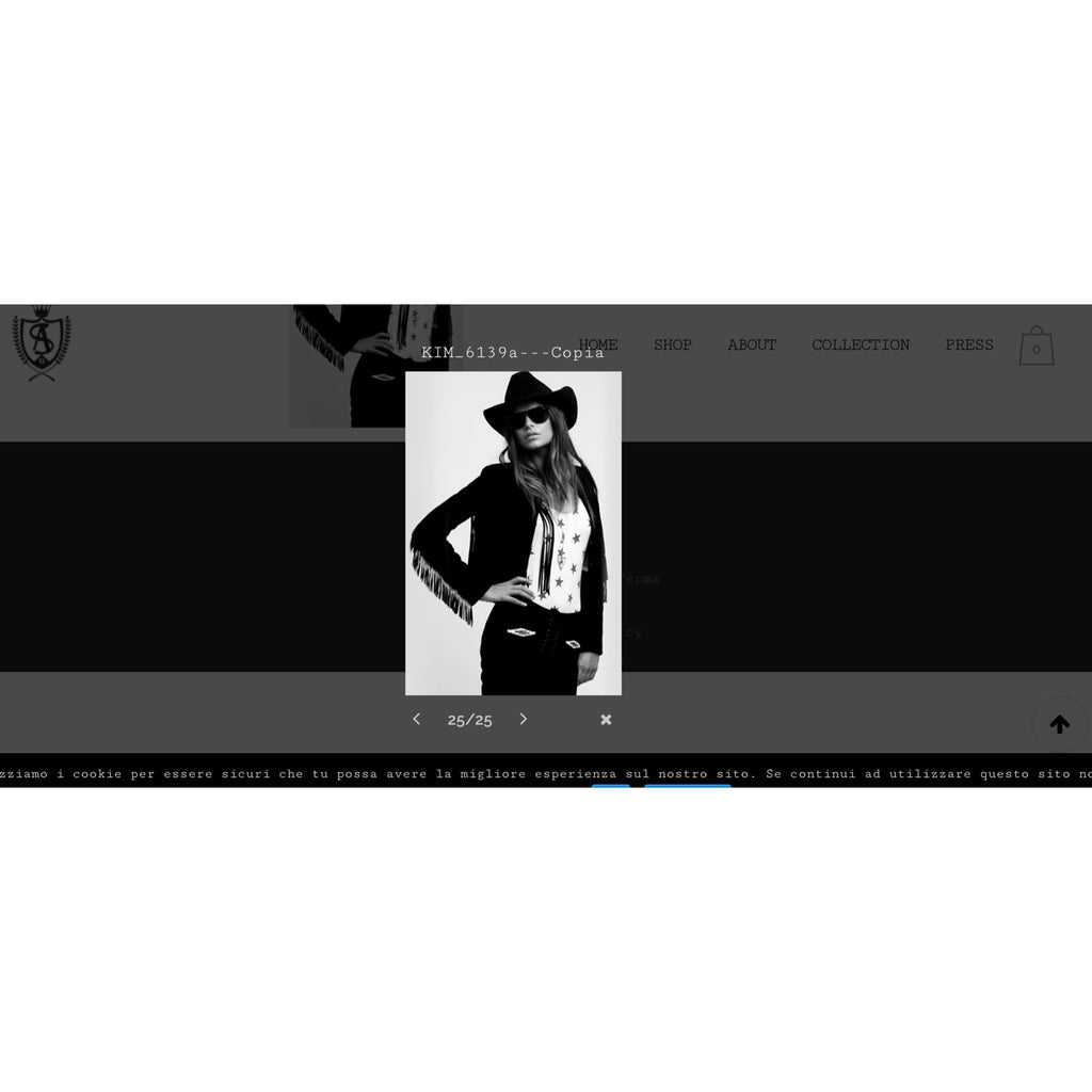 AS65 Black Suede Fringe Moto Jacket Italy NWT 70s Western Rock Glam Small AS65