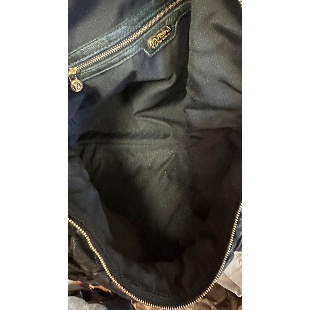 Fendi Vintage Leather Shoulder Bag OOAK Croc Textured Puffed Napa Leather 1990 NWT Fendi