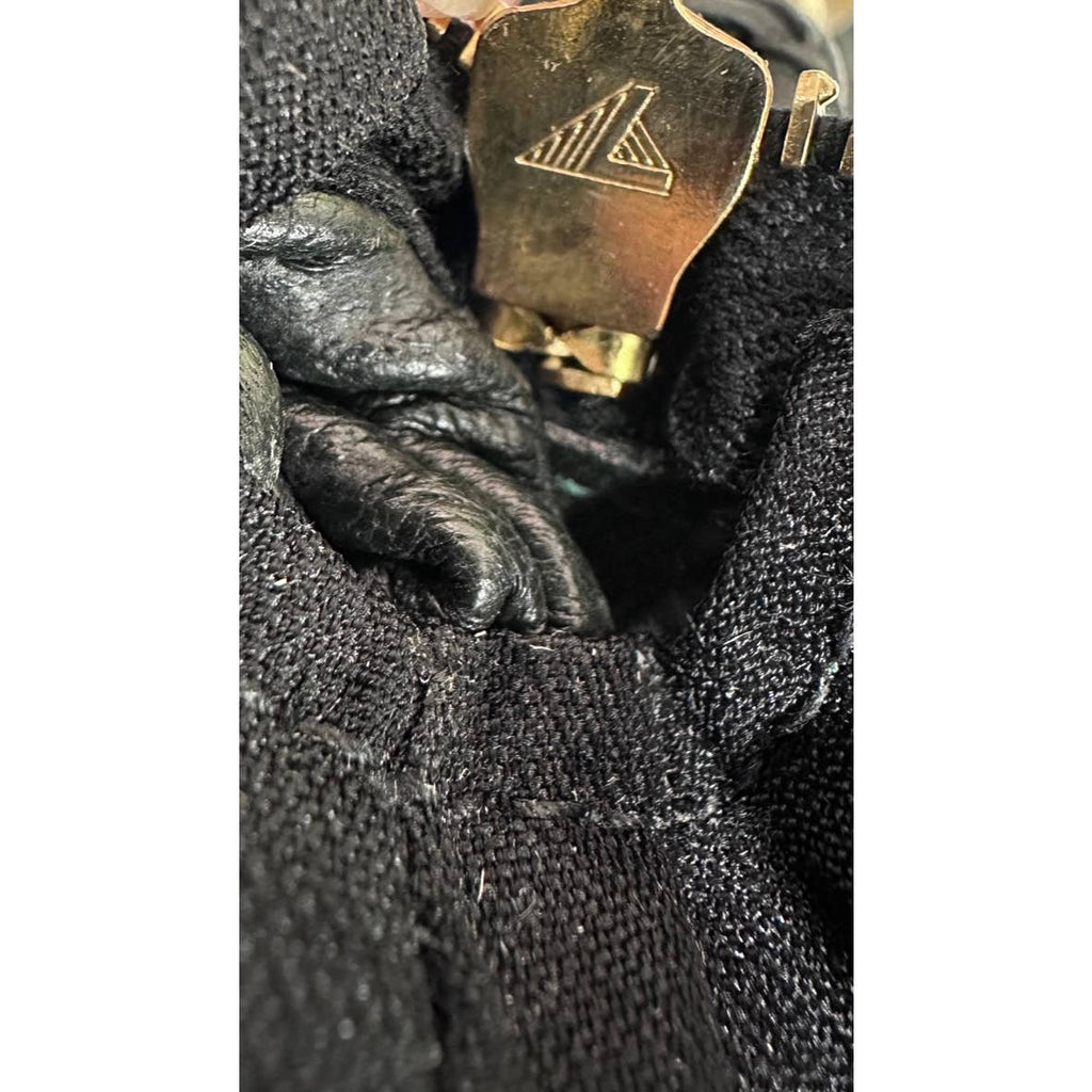 Fendi Vintage Leather Shoulder Bag OOAK Croc Textured Puffed Napa Leather 1990 NWT Fendi