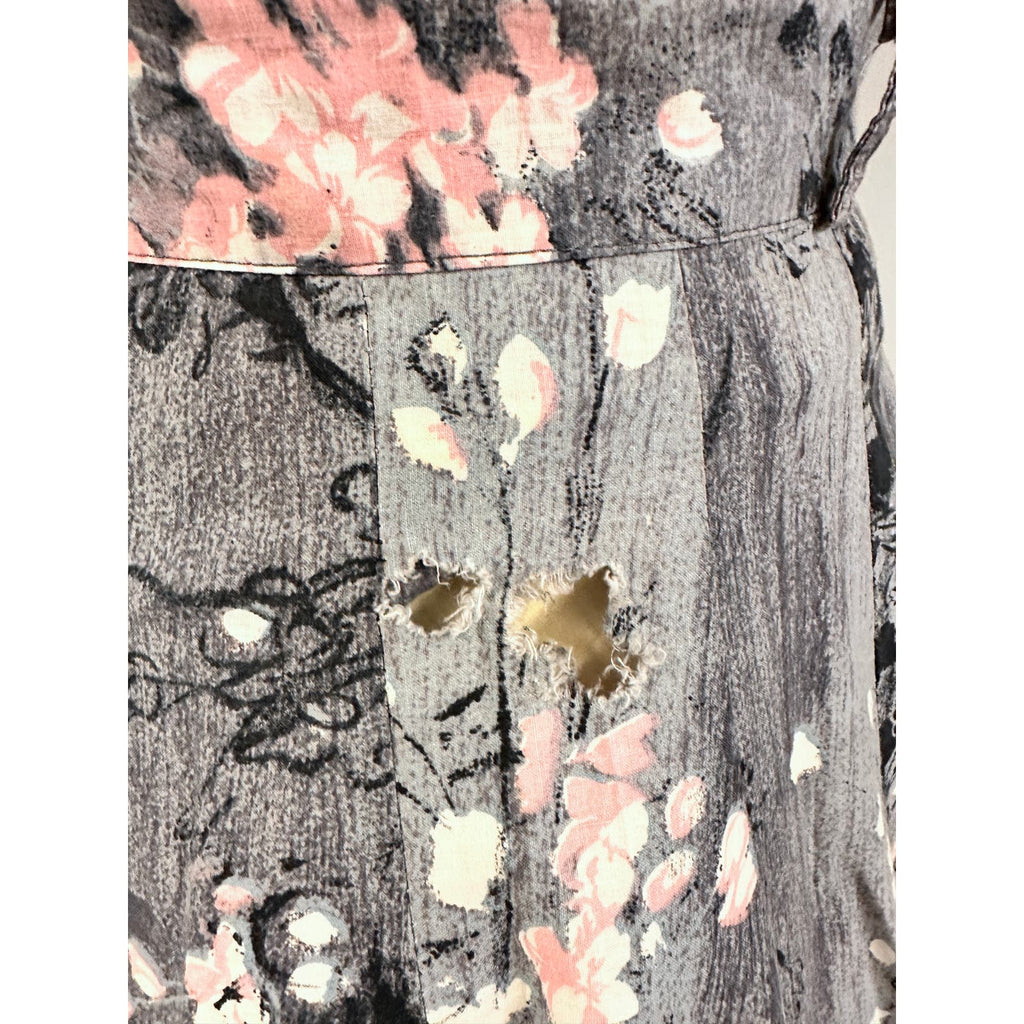 1950s VTG Philmont Sportswear of Miami Grey/Pink Floral Circle Skirt Set M/L Philmont Sportswear