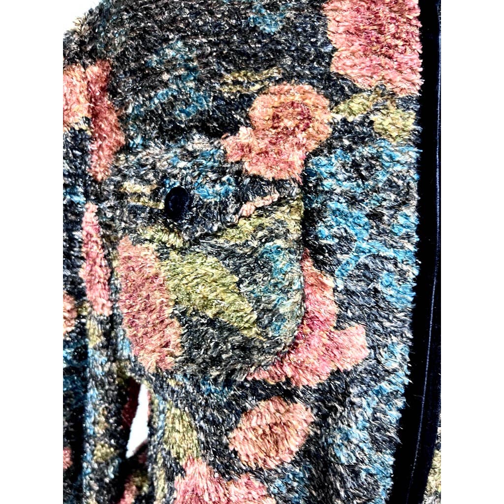 Rare Vtg 1990s Sul Yun Hyoung Metallic Chenille Baseball Jacket NWOT Sul Yun Hyoung