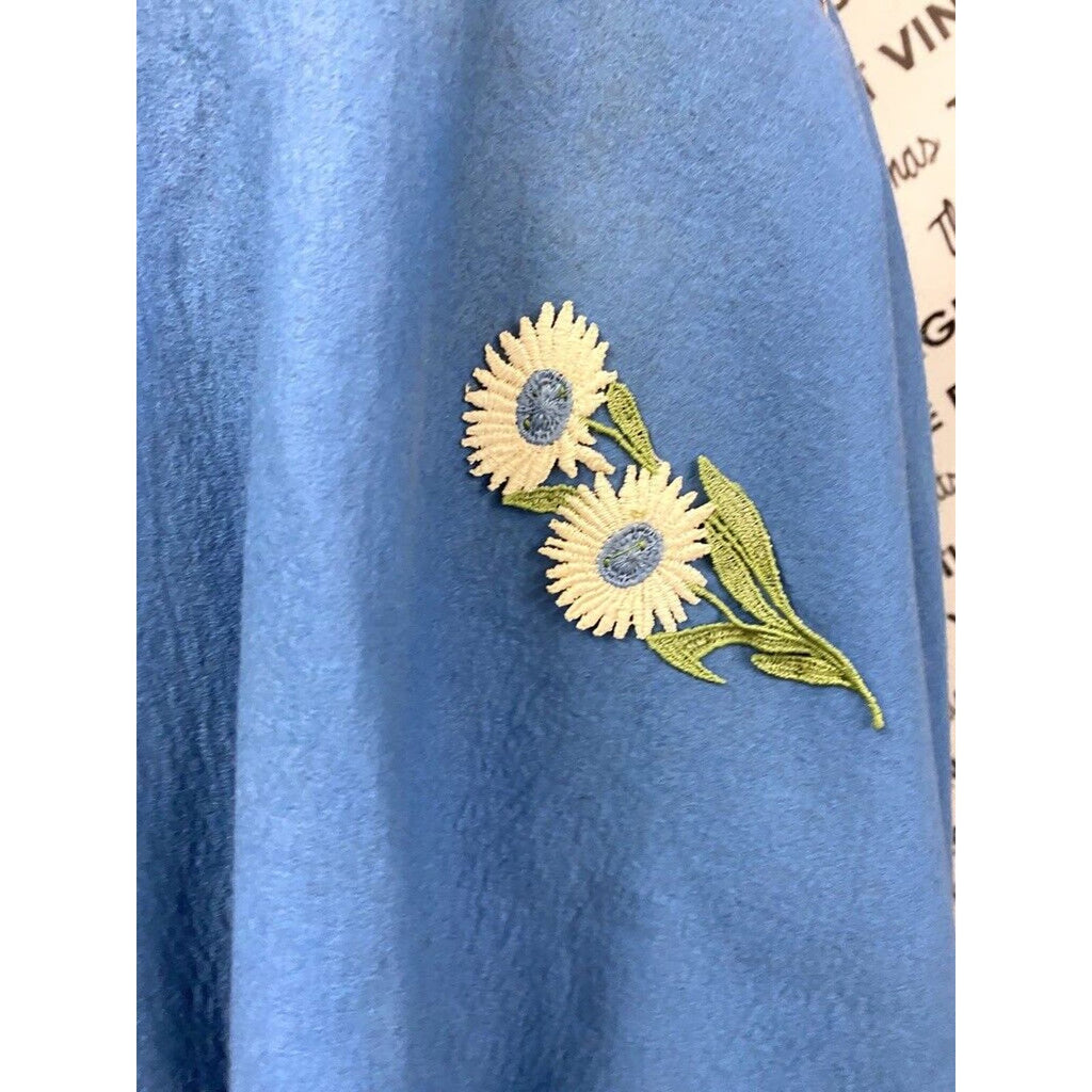 1950’s Felt NWT Sid Harris Skunk Applique Circle Skirt XS Rockabilly Red Or Blue Sid Harris