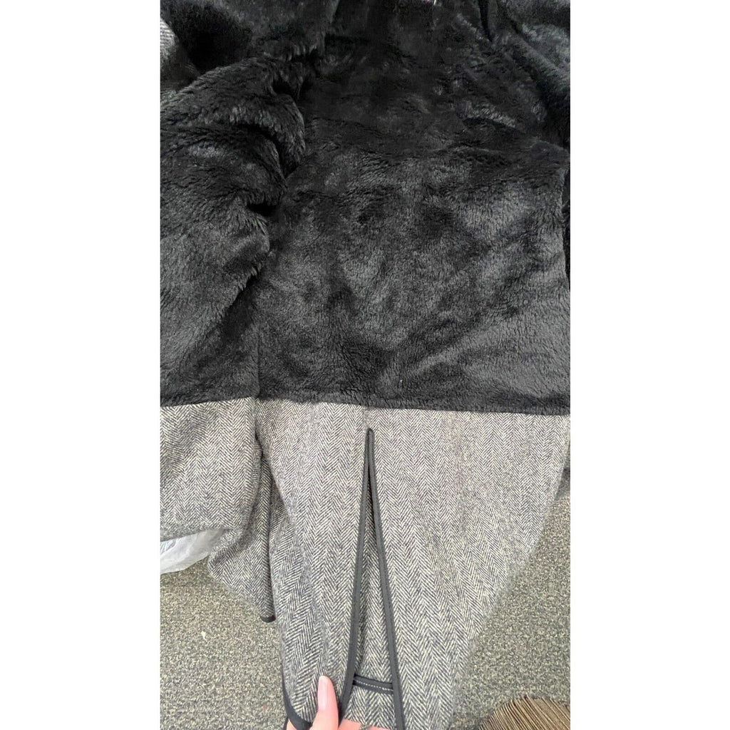 1950s vintage WOOLRICH COAT jacket RARE Car Coat Gray Tweed Sherpa Collar New Arrivals Woolrich