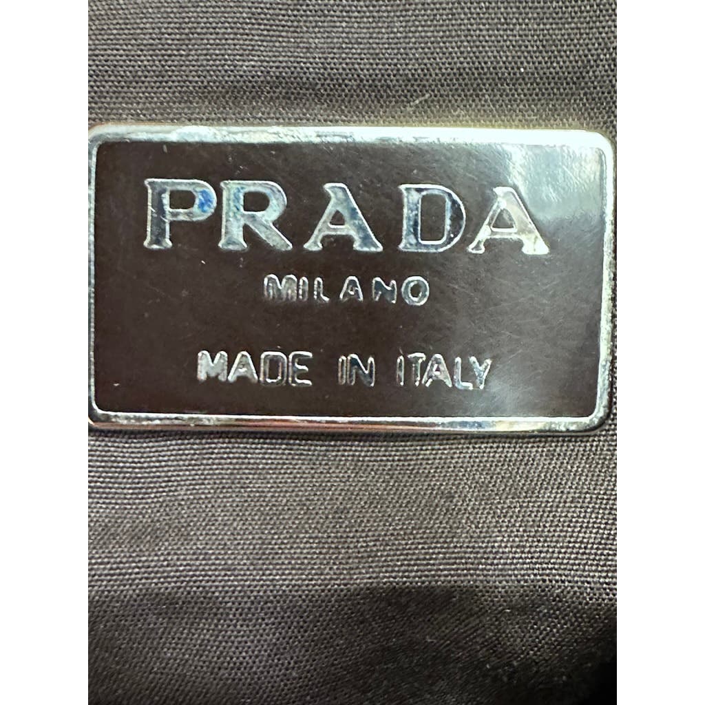 Prada Brown Lamb Leather Tote Large Prada