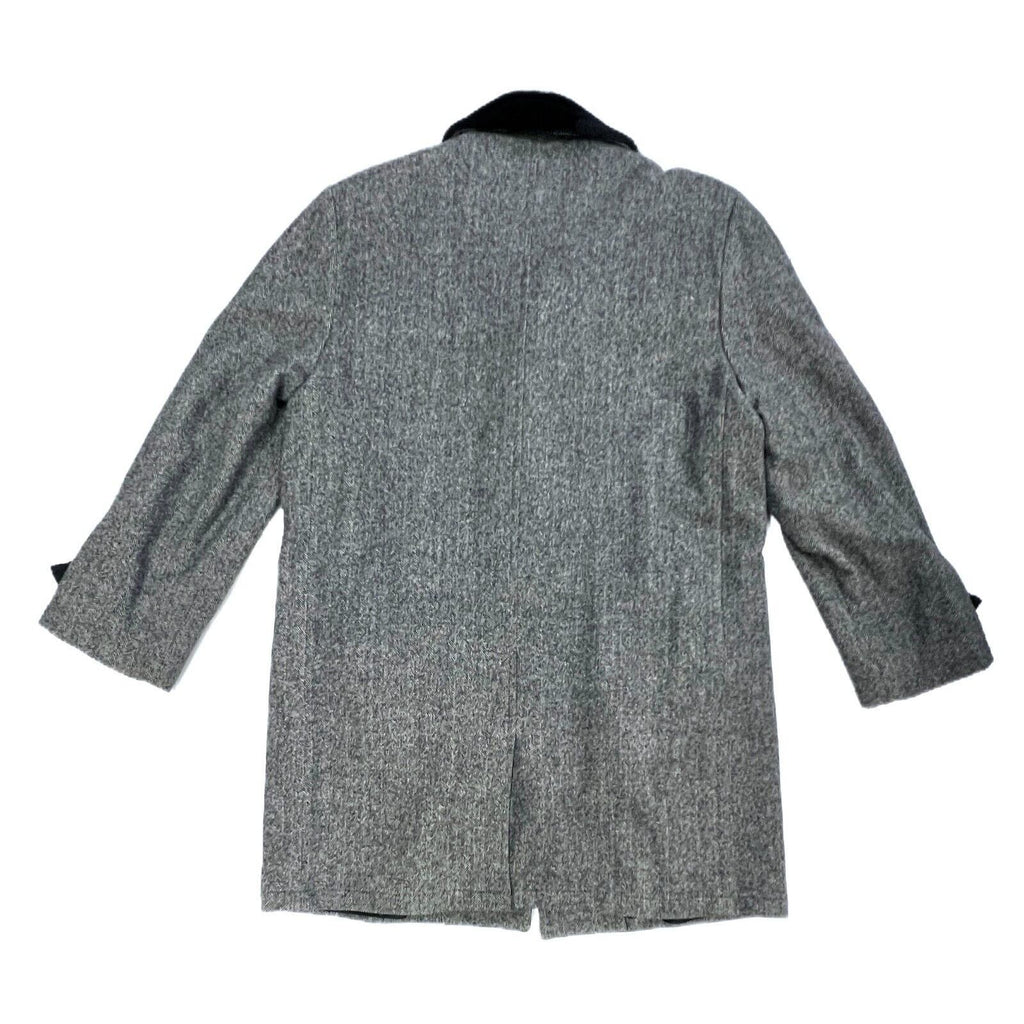 1950s vintage WOOLRICH COAT jacket RARE Car Coat Gray Tweed Sherpa Collar New Arrivals Woolrich