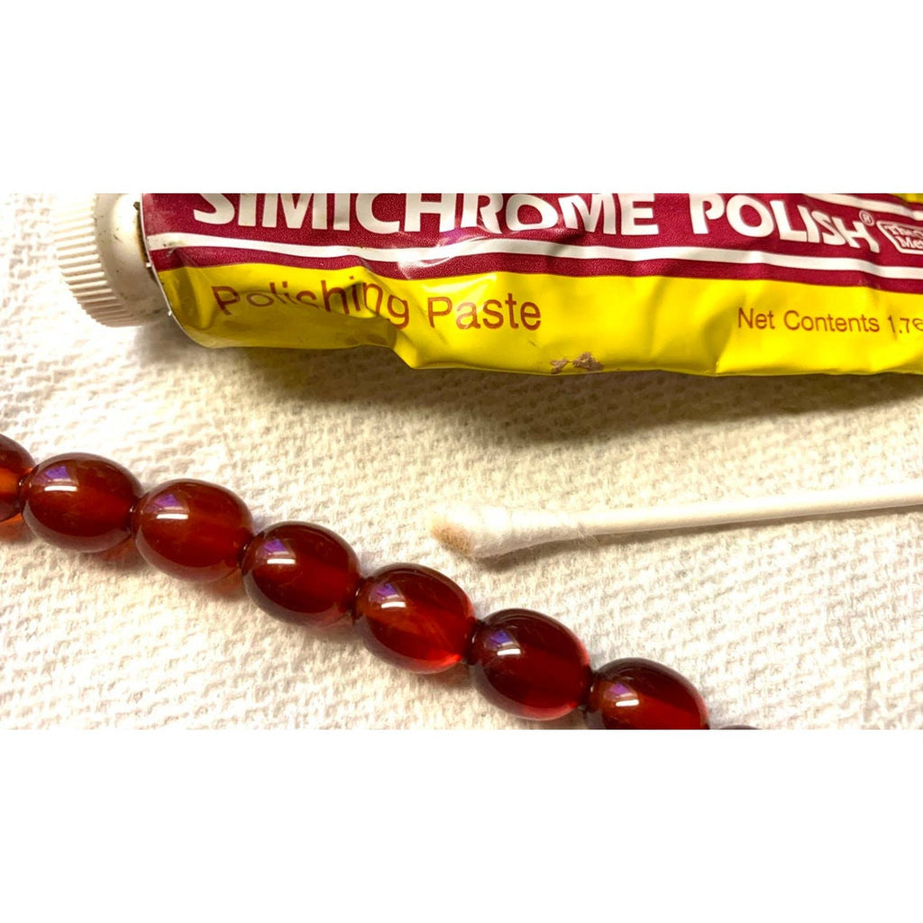 Vintage Antique Cherry Bakelite Amber Necklace Graduated Strand 27" Tested LARGE The Best Vintage Clothing
