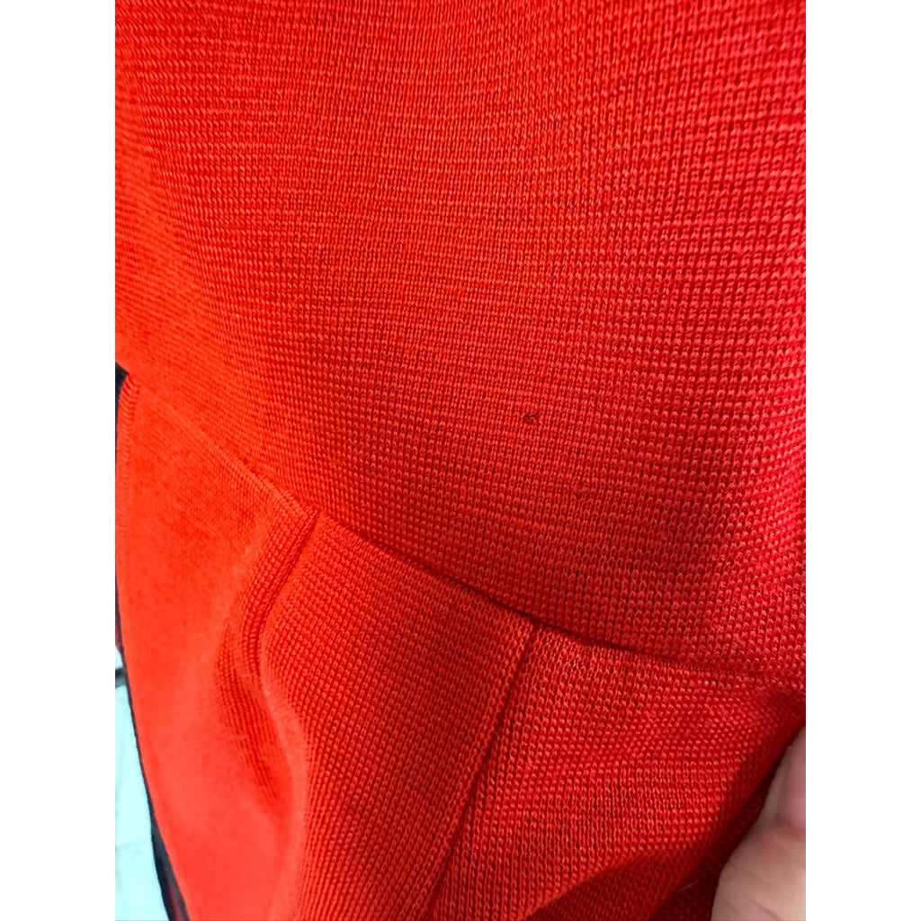 VTG 1970s Bakalli Wool Dress & Sweater Set Leather Applique Mod Geometric Hong Kong M Bakalli