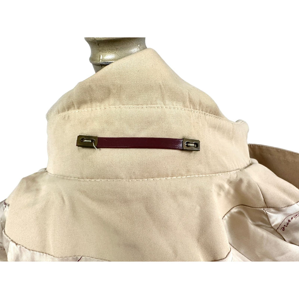 70s VTG Etienne Aigner Trench Coat Double Breasted Fully Lined Belted Womens L Etienne Aigner