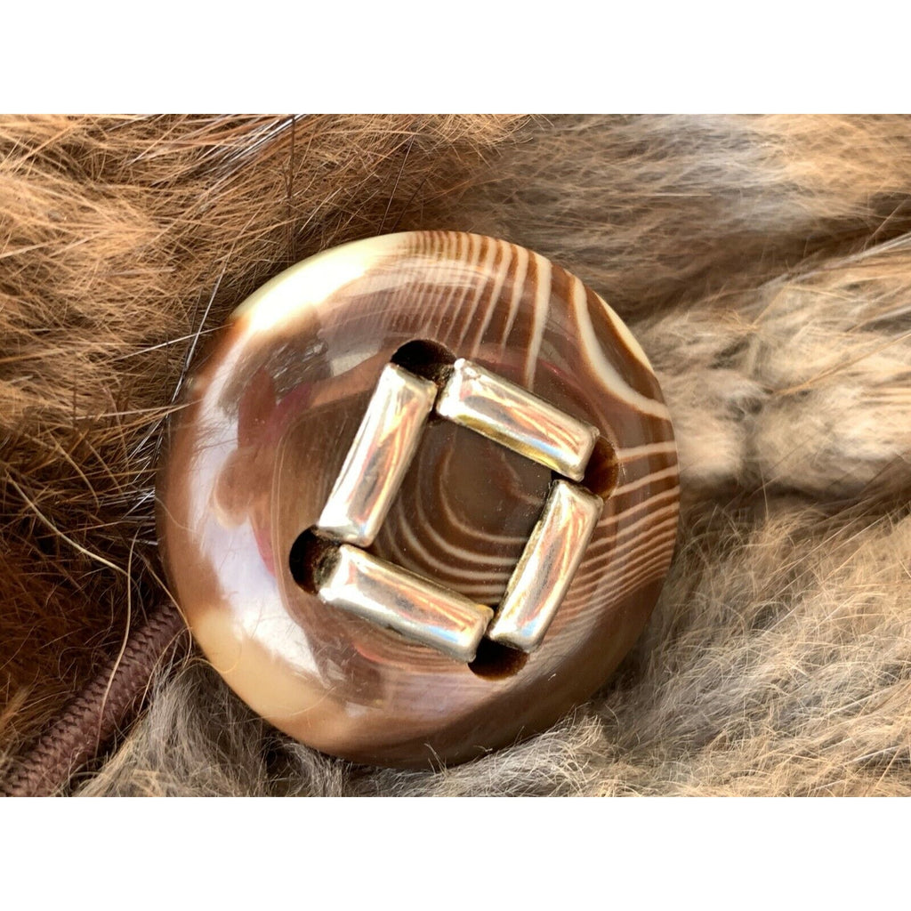 Retro Beaver Fur Patchwork Coat A Line SKirt Raccoon Collar Ultra VTG 70s S M Womens Unbranded