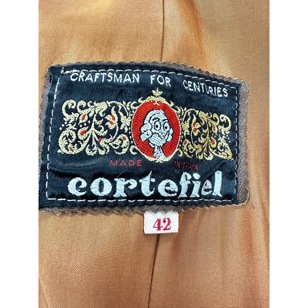 70s Men VTG Cortefiel Brown Trench Coat Made in Spain Sz 42 M New Arrivals Cortefiel