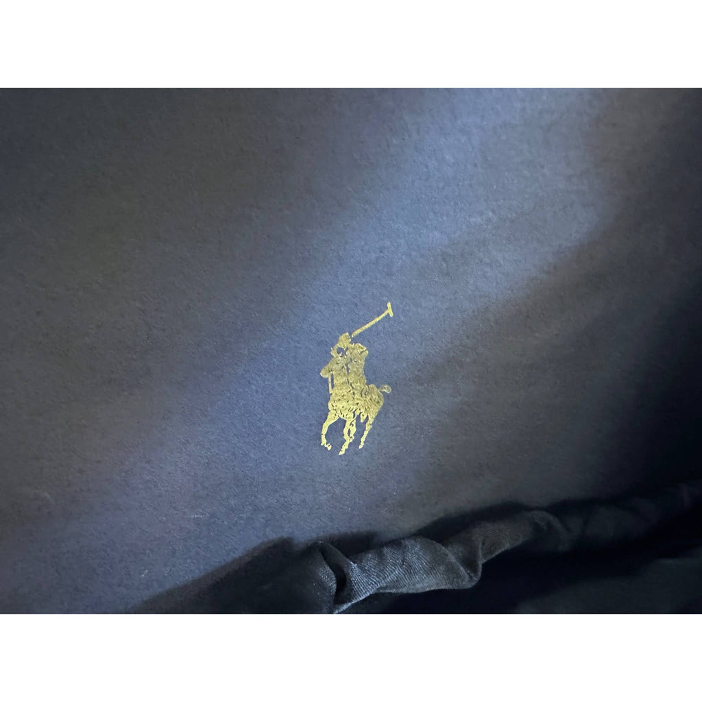 80s Ralph Lauren Polo Vtg Velvet Mini Bag Drawstring Gold Bullion NIB France Ralph Lauren
