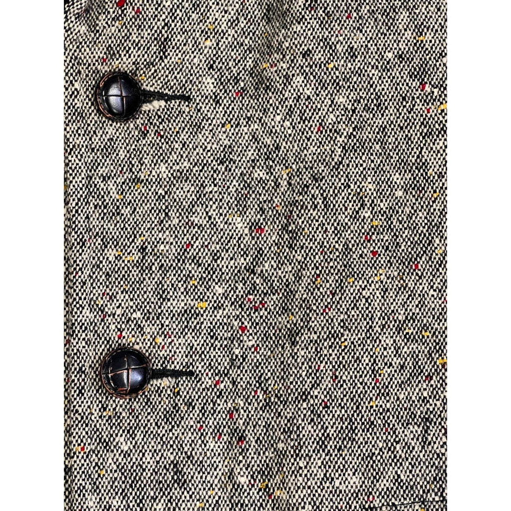 1970s WOOLRICH Sheep COAT jacket VTG Car Coat Gray S&P Tweed Fur Collar sz 40 New Arrivals Woolrich